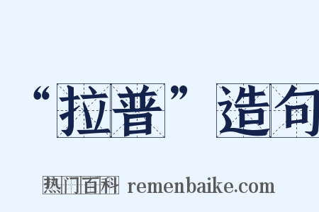 “拉普”造句是什么意思的图片